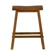 Pemberly Row 24 Inch Sawhorse Counter Stool with Contoured Seat in Tobacco