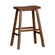 Pemberly Row 30 Inch Sawhorse Bar Stool with Contoured Seat in Tobacco