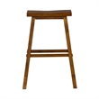 Pemberly Row 30 Inch Sawhorse Bar Stool with Contoured Seat in Tobacco