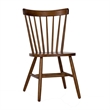 Pemberly Row Copenhagen Spindle Back Side Chair Set of 2 in Tobacco