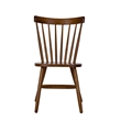 Pemberly Row Copenhagen Spindle Back Side Chair Set of 2 in Tobacco