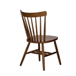 Pemberly Row Copenhagen Spindle Back Side Chair Set of 2 in Tobacco