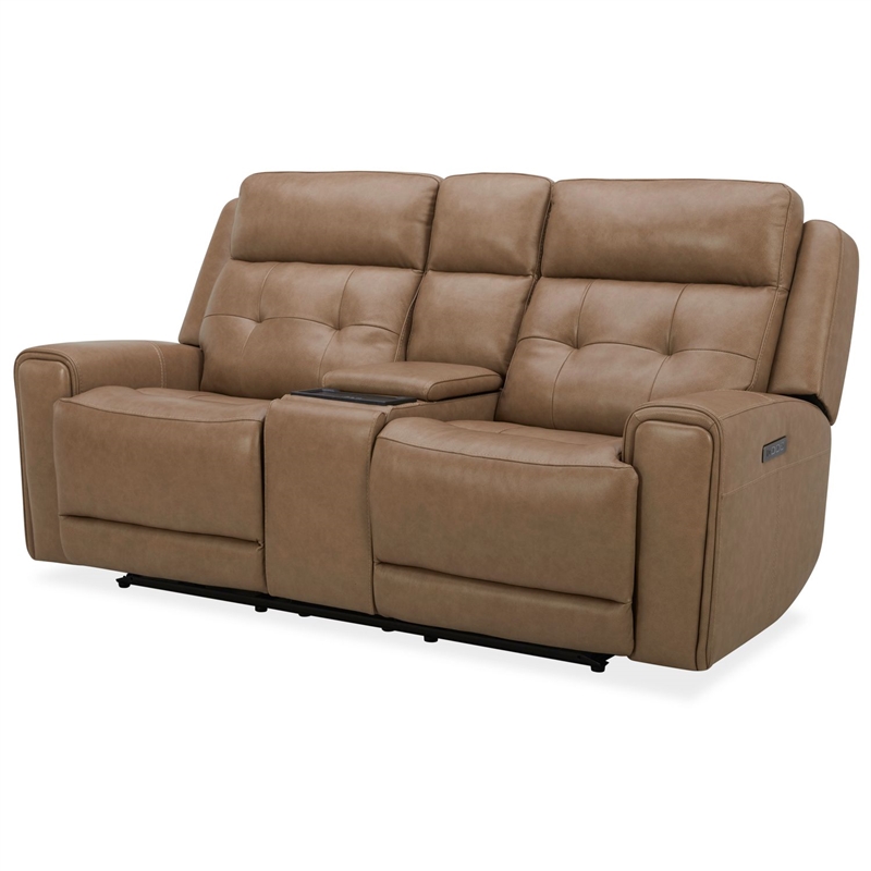 Pemberly Row Power Reclining Sofa Loveseat and Recliner Set in York Sand