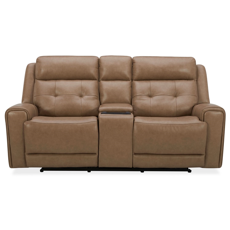Pemberly Row Power Reclining Sofa Loveseat and Recliner Set in York Sand