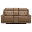 Pemberly Row Power Reclining Sofa Loveseat and Recliner Set in York Sand