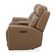 Pemberly Row Power Reclining Sofa Loveseat and Recliner Set in York Sand