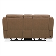 Pemberly Row Power Reclining Sofa Loveseat and Recliner Set in York Sand