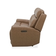 Pemberly Row Power Reclining Sofa Loveseat and Recliner Set in York Sand