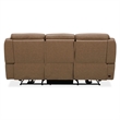 Pemberly Row Power Reclining Sofa Loveseat and Recliner Set in York Sand