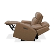 Pemberly Row Power Reclining Sofa Loveseat and Recliner Set in York Sand