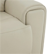 Pemberly Row Power Sofa Loveseat and Recliner Set in Baja Stone Leather