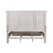 Pemberly Row Queen Panel Headboard with Crown Molding and Raised Panels in White