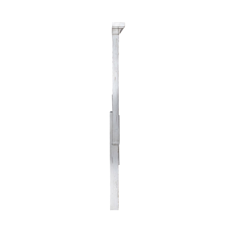 Pemberly Row King Mansion Headboard with Crown Molding in White