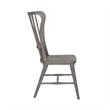 Pemberly Row 5 Piece Trestle Table Dining Room Set with Chairs in Gray Wood