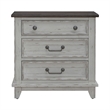 Pemberly Row King Panel Bed with Dresser Mirror and Nightstand in White