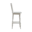 Pemberly Row Spindle Back Swivel Bar Stool with Saddle Seat Set of 2