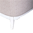 Pemberly Row Upholstered Accent Chair with Bolster Pillow in White