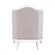 Pemberly Row Upholstered Accent Chair with Bolster Pillow in White
