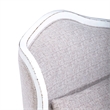 Pemberly Row Upholstered Accent Chair with Bolster Pillow in White