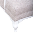 Pemberly Row Upholstered Accent Chair with Bolster Pillow in White