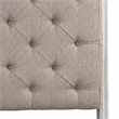 Pemberly Row Queen Upholstered Sleigh Bed Headboard in White
