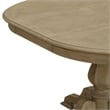 Pemberly Row 5 Piece Pedestal Dining Table Set with Chairs in Brown