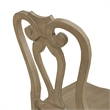 Pemberly Row Splat Back Side Chairs with Saddle Seat Set of 2 in Brown