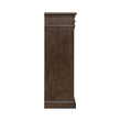 Pemberly Row Queen Poster Bed with Dresser Mirror and Chest in Cherry