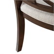 Pemberly Row Splat Back Side Chair with Chenille Seat Set of 2 in Cherry