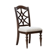 Pemberly Row 7 Piece Trestle Table Set with Splat Back Chairs in Cherry