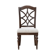 Pemberly Row 7 Piece Trestle Table Set with Splat Back Chairs in Cherry