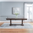 Pemberly Row 7 Piece Trestle Table Set with Splat Back Chairs in Cherry
