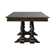 Pemberly Row 7 Piece Trestle Table Set with Splat Back Chairs in Cherry