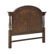 Pemberly Row California King Poster Bed with Dresser Mirror Nightstand in Cherry