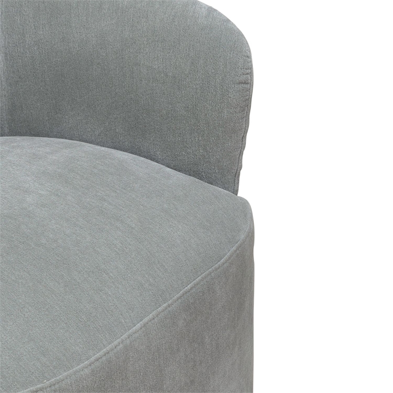 Pemberly Row Squared Arm Dining Chairs with Casters Set of 4 in Sapphire