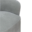 Pemberly Row Squared Arm Dining Chairs with Casters Set of 4 in Sapphire