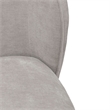 Pemberly Row Rounded Arm Dining Chairs with Casters Set of 4 in Truffle