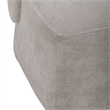 Pemberly Row Rounded Arm Dining Chair with Casters in Truffle