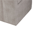 Pemberly Row Squared Back Dining Chair with Casters in Truffle