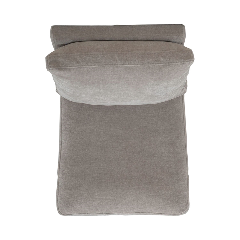 Pemberly Row Squared Back Dining Chair with Casters in Truffle