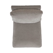 Pemberly Row Squared Back Dining Chair with Casters in Truffle
