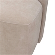 Pemberly Row Rounded Back Dining Chair with Casters in Wicker