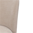 Pemberly Row Rounded Back Dining Chair with Casters in Wicker