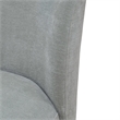 Pemberly Row Rounded Back Dining Chair with Casters in Sapphire