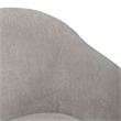 Pemberly Row Squared Arm Dining Chair with Casters in Truffle