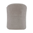 Pemberly Row Squared Arm Dining Chair with Casters in Truffle