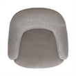 Pemberly Row Squared Arm Dining Chair with Casters in Truffle