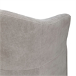 Pemberly Row Squared Arm Dining Chair with Casters in Truffle