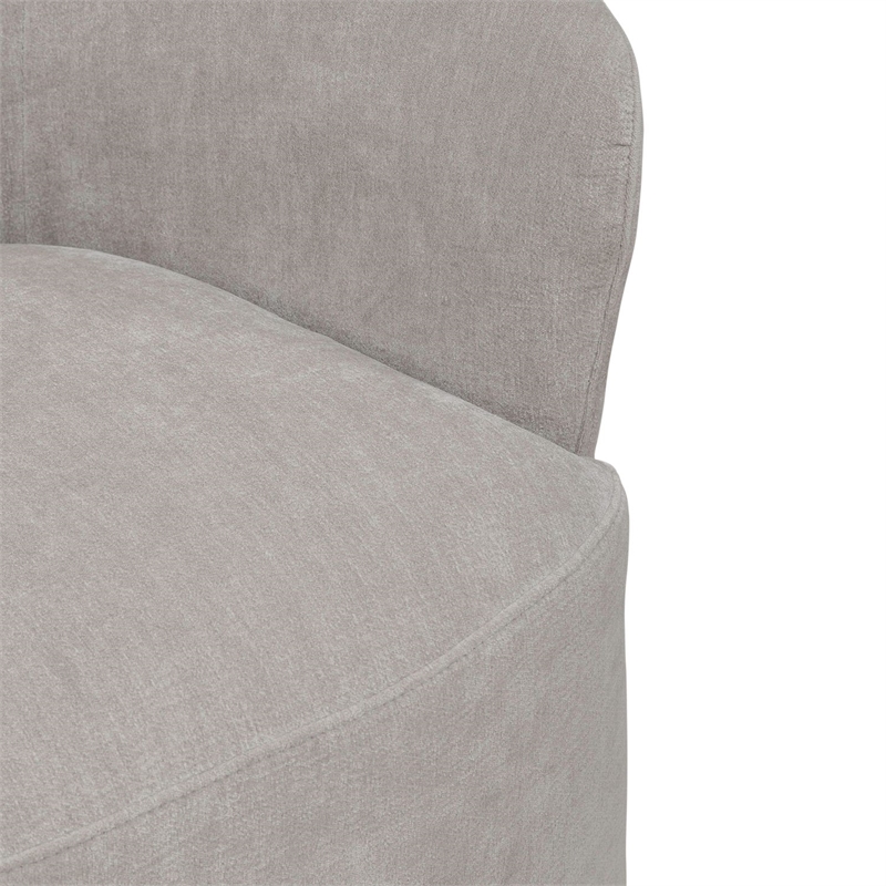 Pemberly Row Squared Arm Dining Chair with Casters in Truffle