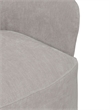 Pemberly Row Squared Arm Dining Chair with Casters in Truffle